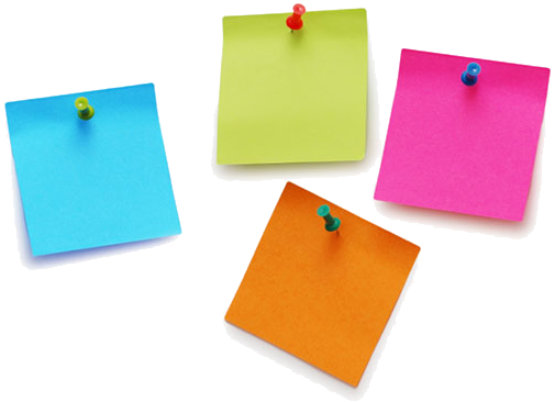 Assim Como Os Post-it, Fita Crepe, Tesoura, Grampeador, - Sticky Note .png (540x417)