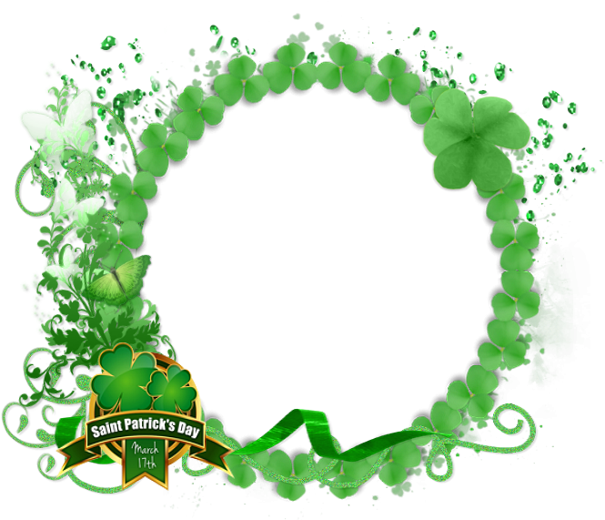 Ftu Cluster Frame - St Patrick's Day Photo Frames Png (725x585)