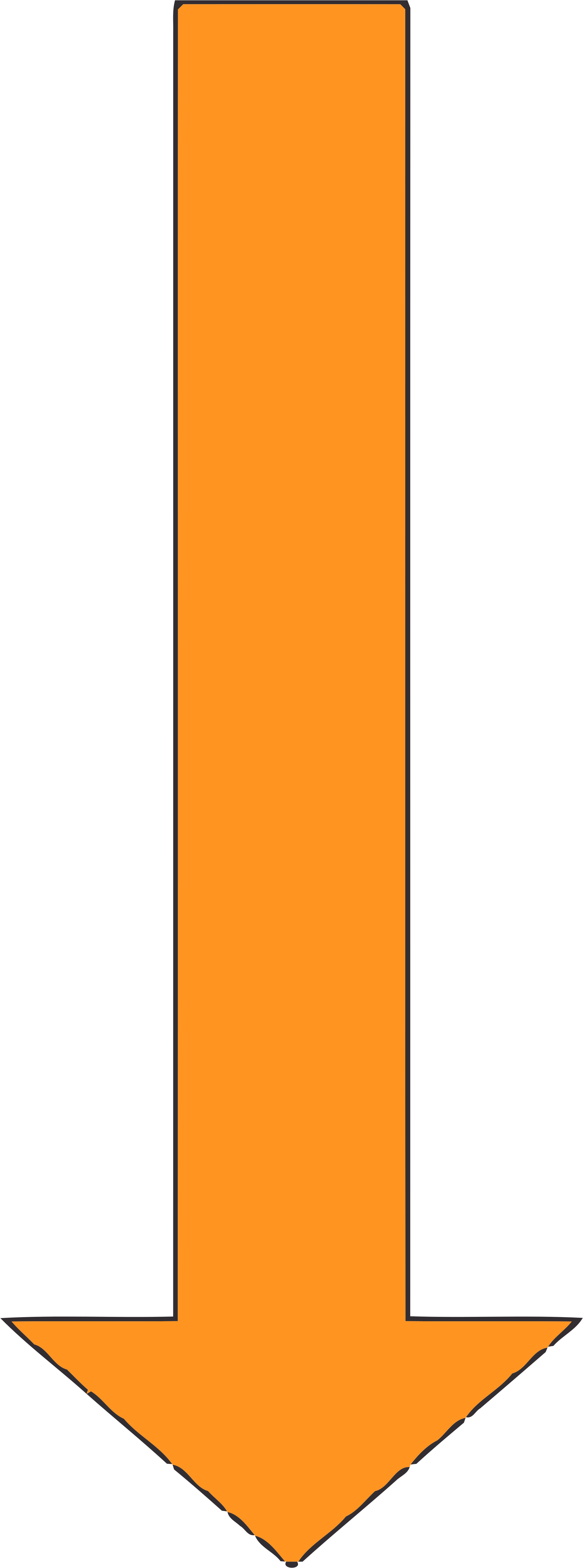 Orange Arrow Png Wwwpixsharkcom - Orange Arrow Line (2000x5330)
