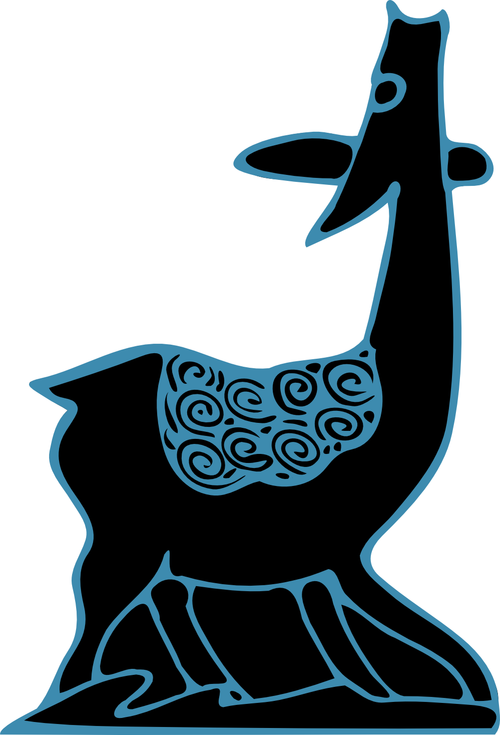 Indonesian Antelope Batik Animal 555px - Indonesian Animals Clipart (999x1467)