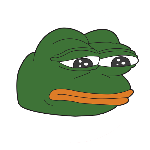 Pepe Button - Pepe The Sad Frog (500x500)