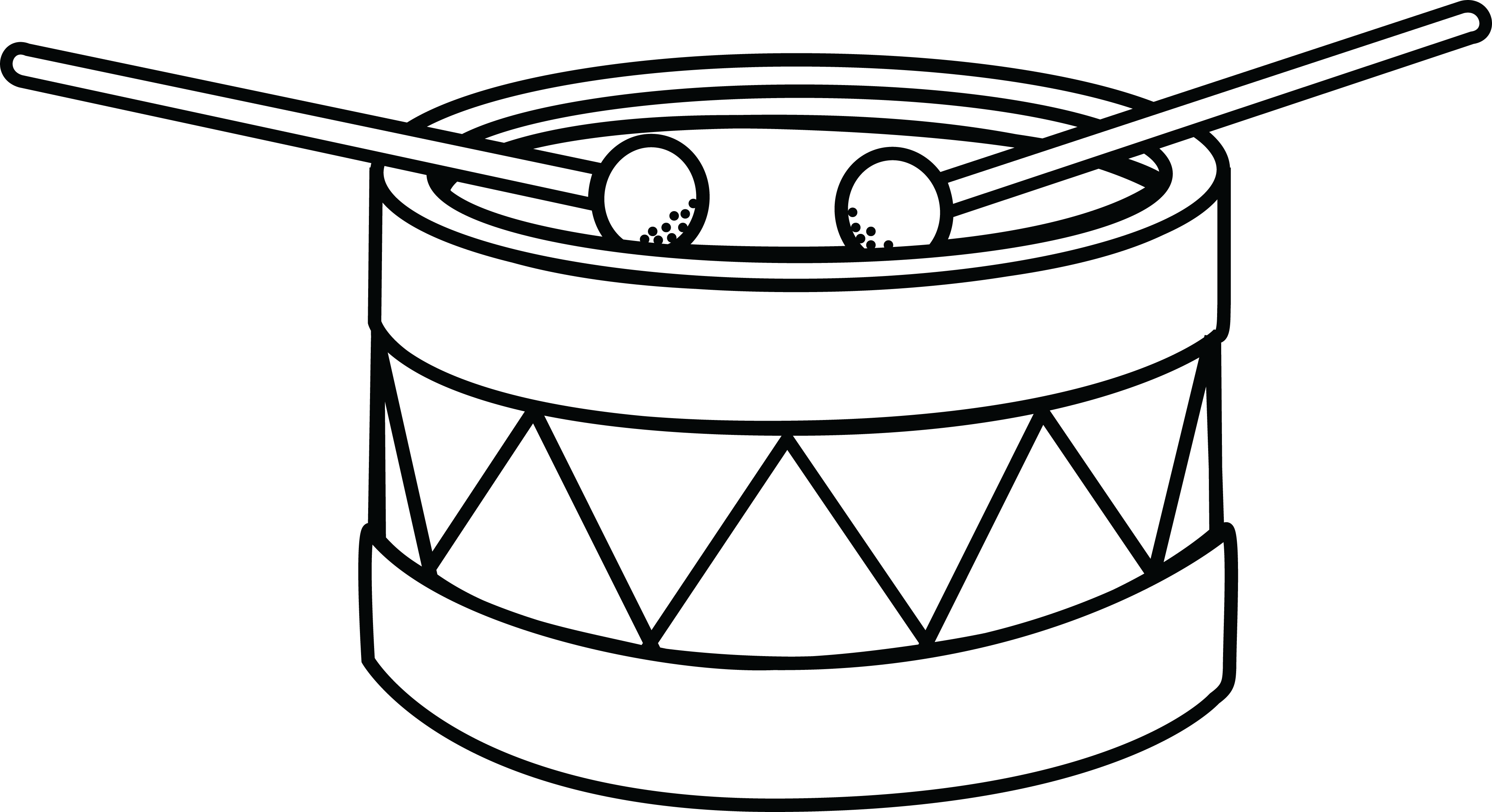 Free Clipart Of A Drum - Clipart Image Of Drum (4000x2177)