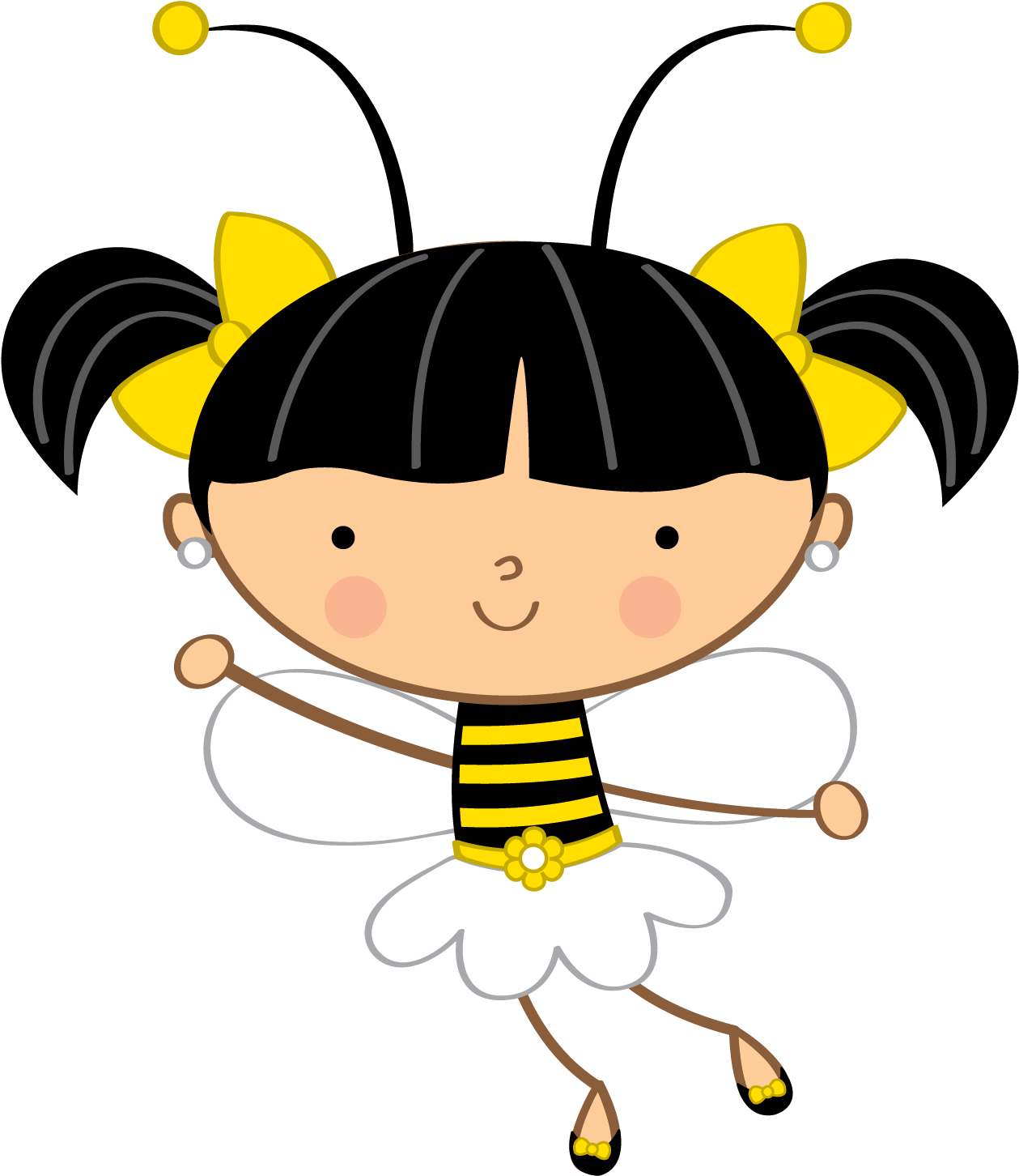 Abelha Colméia Urso Elemento Abelha Elemento Menina - Abelha Desenho Menina (1500x1500)