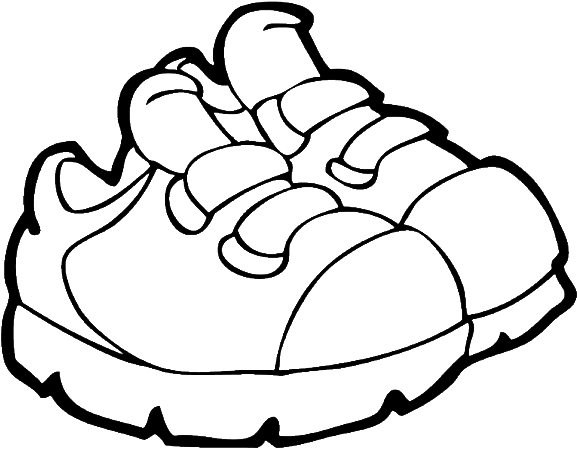 Free Coloring Pages Of Shoe - Kids Shoes Coloring Pages (600x537)