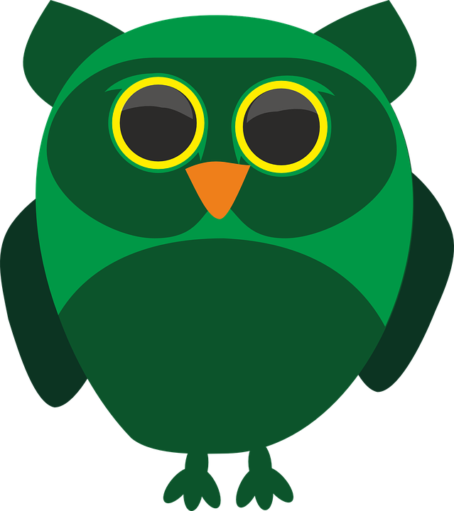Descargue Imágenes Gratis De Sowa De Más De Fotos, - Vector Illustration Of A Green Owl Pendant Necklace (639x720)