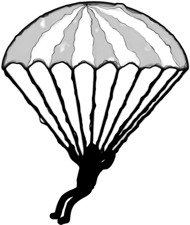 Parachute , 2016 12 30 - Parachutiste Png (624x733)