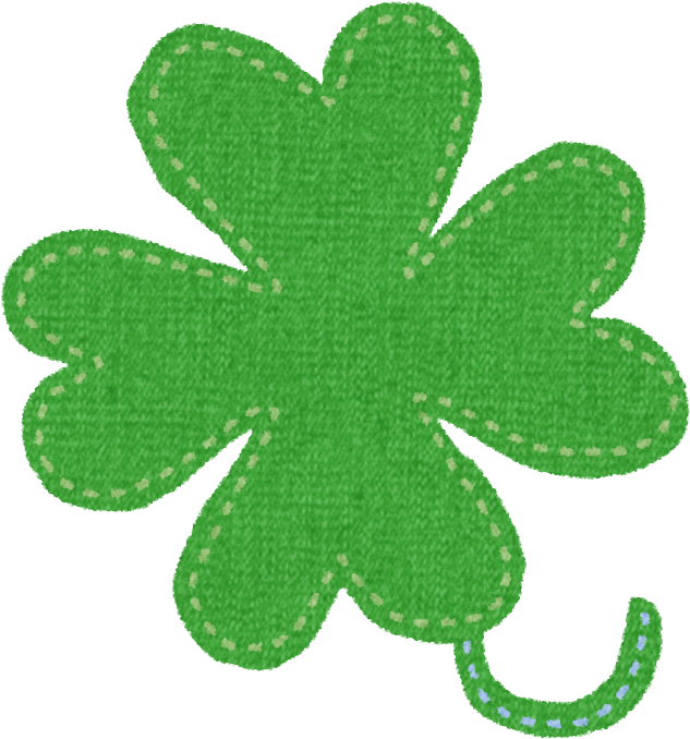 布のマークのイラスト「四つ葉のクローバー」 - クローバー いらすと や (658x706)