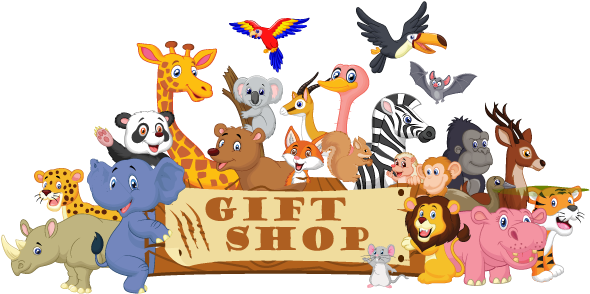 Gift Shop Free Clipart - Zoo Gift Shop Clipart (595x301)