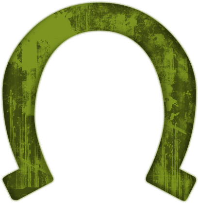 Horseshoe Clipart Green - Green Horseshoe (512x512)