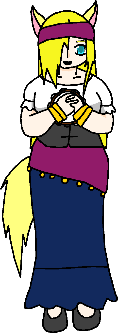 Ashley In A Gypsy Costume By Fuzzylittlekitty - Cartoon (541x1383)