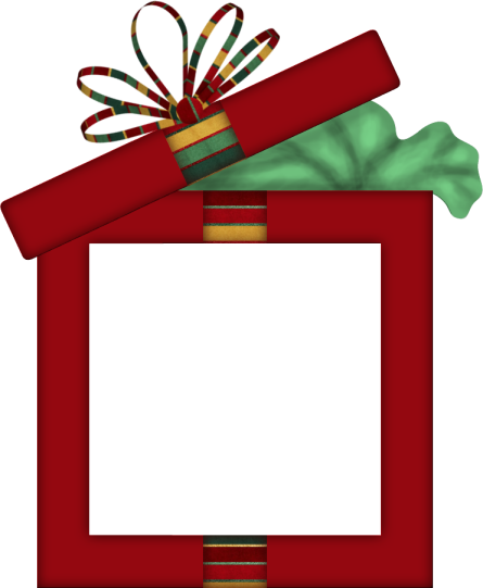 Christmas Frames, Ribbon Bows, Ribbons, Envelope, Clip - Christmas Day (445x541)