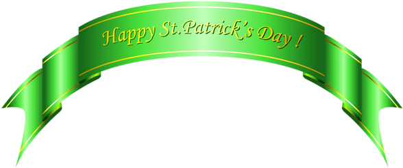 Patrick's Day Png - St Patrick's Day Banner (600x258)