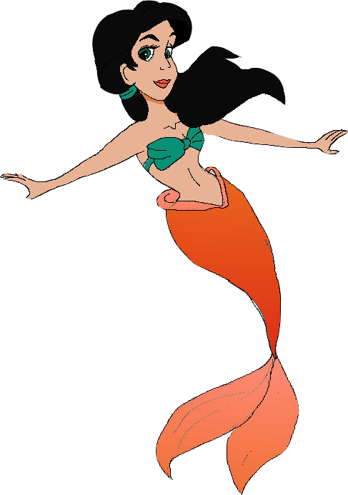 Princess Clipart Melody - Little Mermaid Melody Png (487x693)