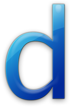 Letter D Blue Clipart Clipground - Letter D In Blue (420x420)