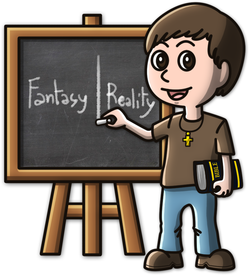 Christian Kid - Distinguish Reality From Fantasy (1000x1000)