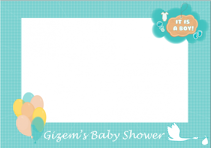 Fotoğraf Çerçevesi 70 X 100 Cm Baby Shower Erkek - Paper (700x700)