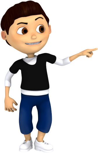 Cartoon Young Boy Pointing Out - Cartoon Boy Pointing Png (600x600)