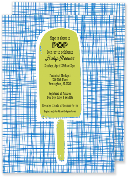 About To Pop Baby Shower Invitation From Gilm Press - Paper (429x600)