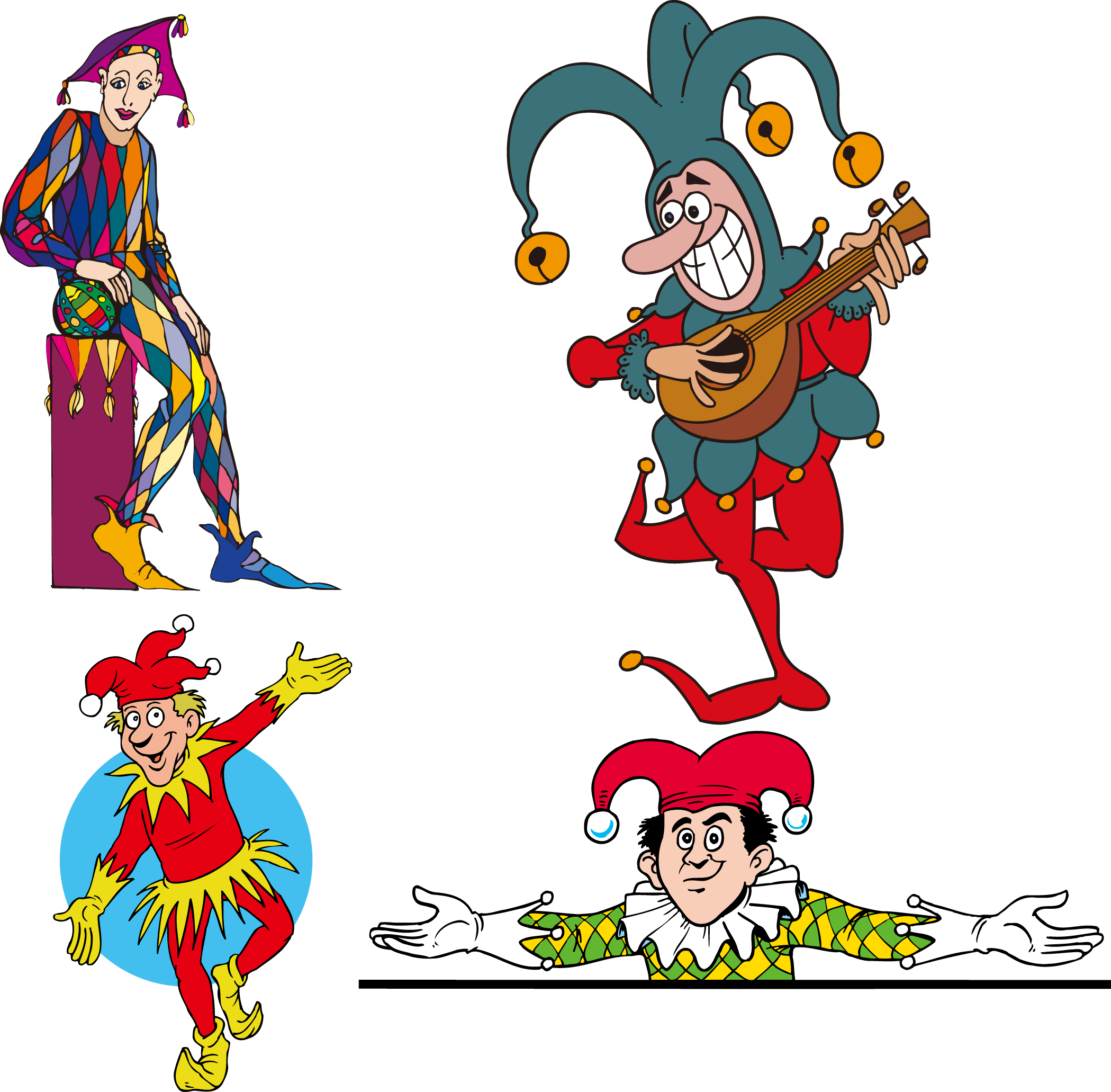 Clown Cartoon Clip Art - Clown Cartoon Clip Art (2099x2062)