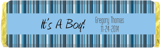 Striped Baby Shower Blue - Costerstone The Mintbox Pm-blk31222b Striped Blue Mint (572x237)