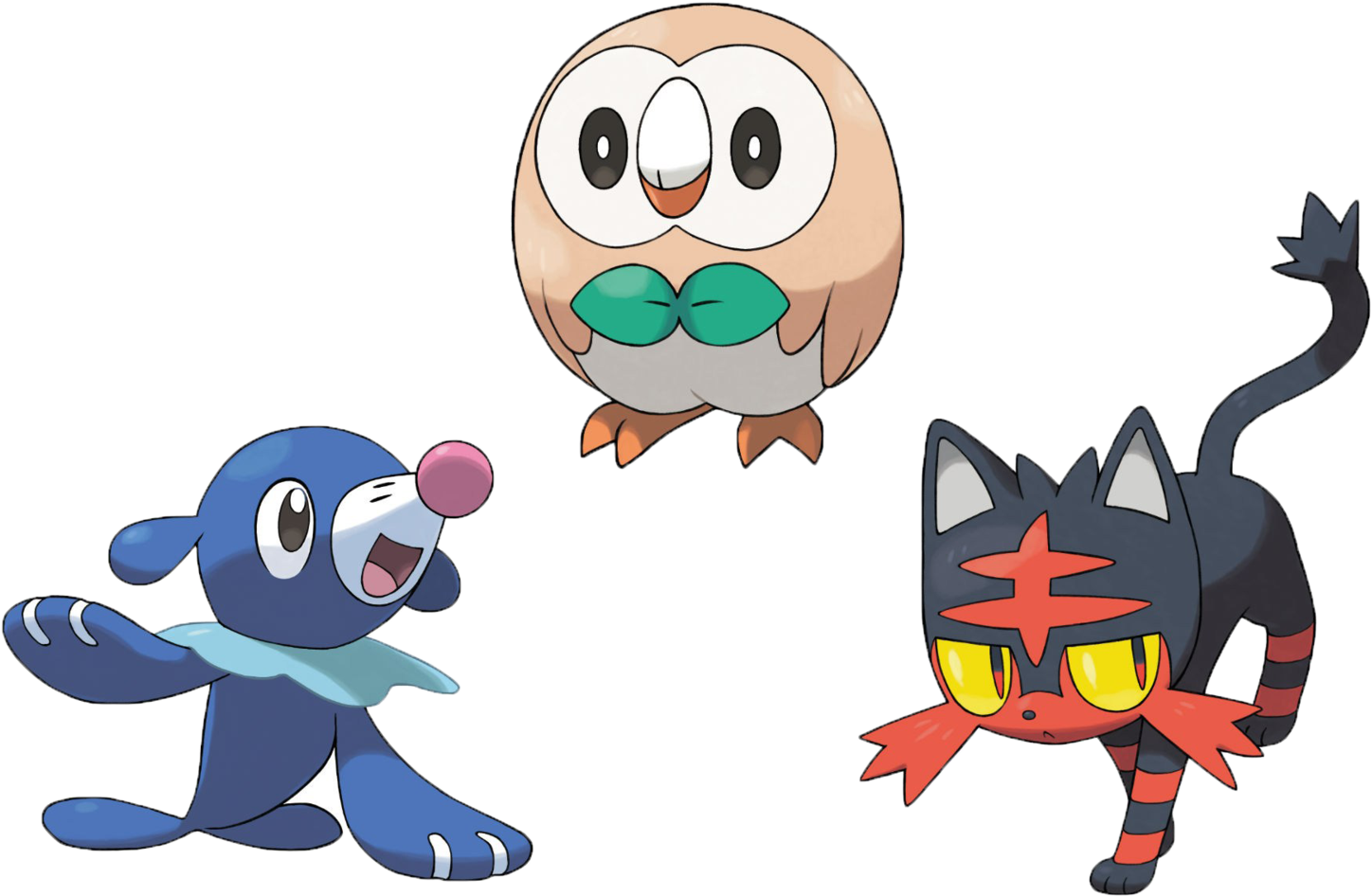 Now, Red And Blue Are Trainers In Pokémon Sun And Moon - Pokemon Sun Starter Pokemon (1600x1067)