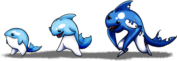 Drawn Dolphin Starter - Cartoon (800x334)