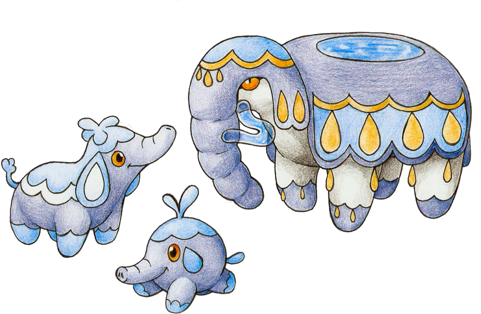 Elephant Water Starters By Fakemaket - Elephant Water Starter Pokemon (1024x657)