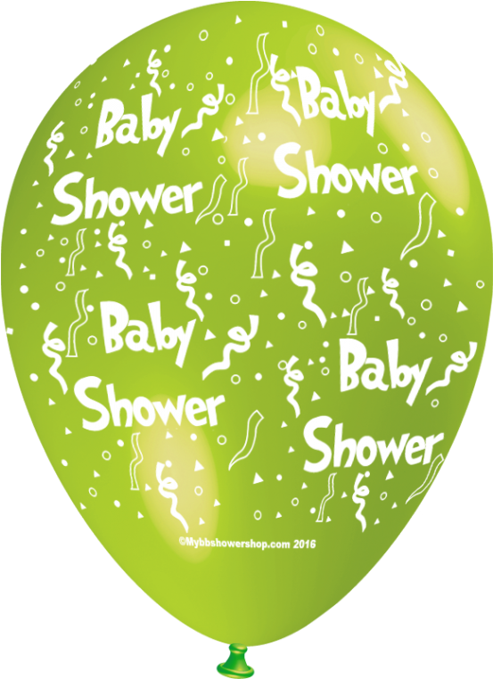 Ballon Baby Shower À L'unité Vert Anis All Around - Palloncini Comunione Prima Comunione (800x800)