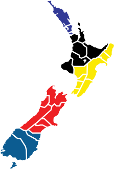Proposed New Flag For New Zealand Elegant Super Rugby - New Zealand Map (500x353)