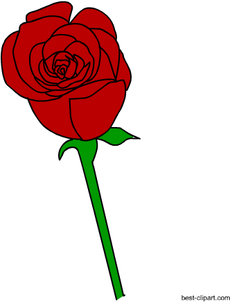 Free Red Rose Clip Art - Rose (450x450)