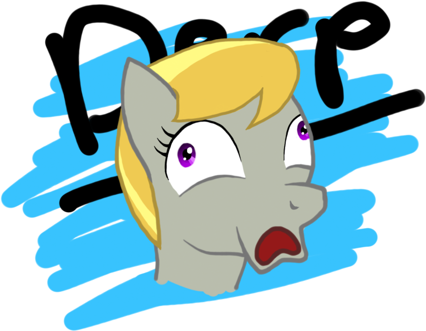 The New Face Of Pony Derp By Troggle - Cartoon (900x765)