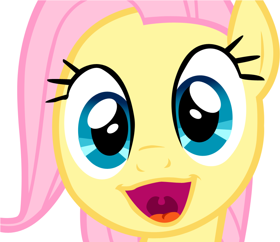Filly Fluttershy Derp By Deathnyan - Fluttershy Derp Face (1000x826)
