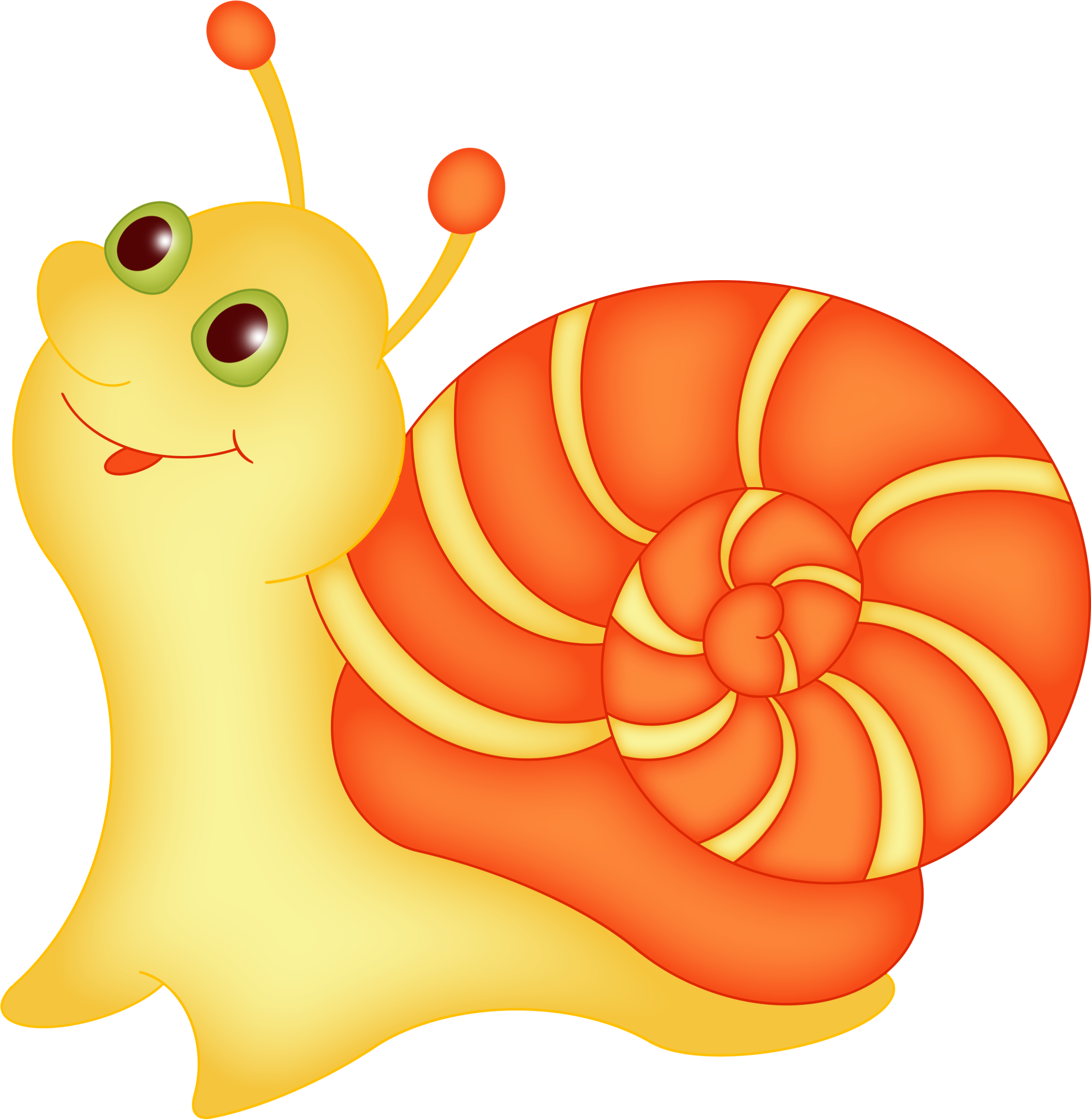 ✿⁀ Ϧugs ‿✿⁀ - Snail Clipart (2252x2311)