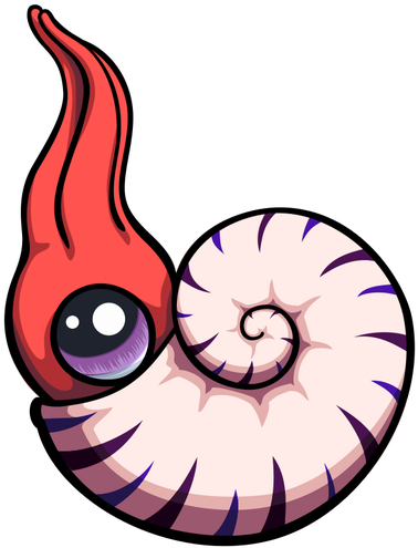 Pink Baby Snail - Ammonites (387x500)