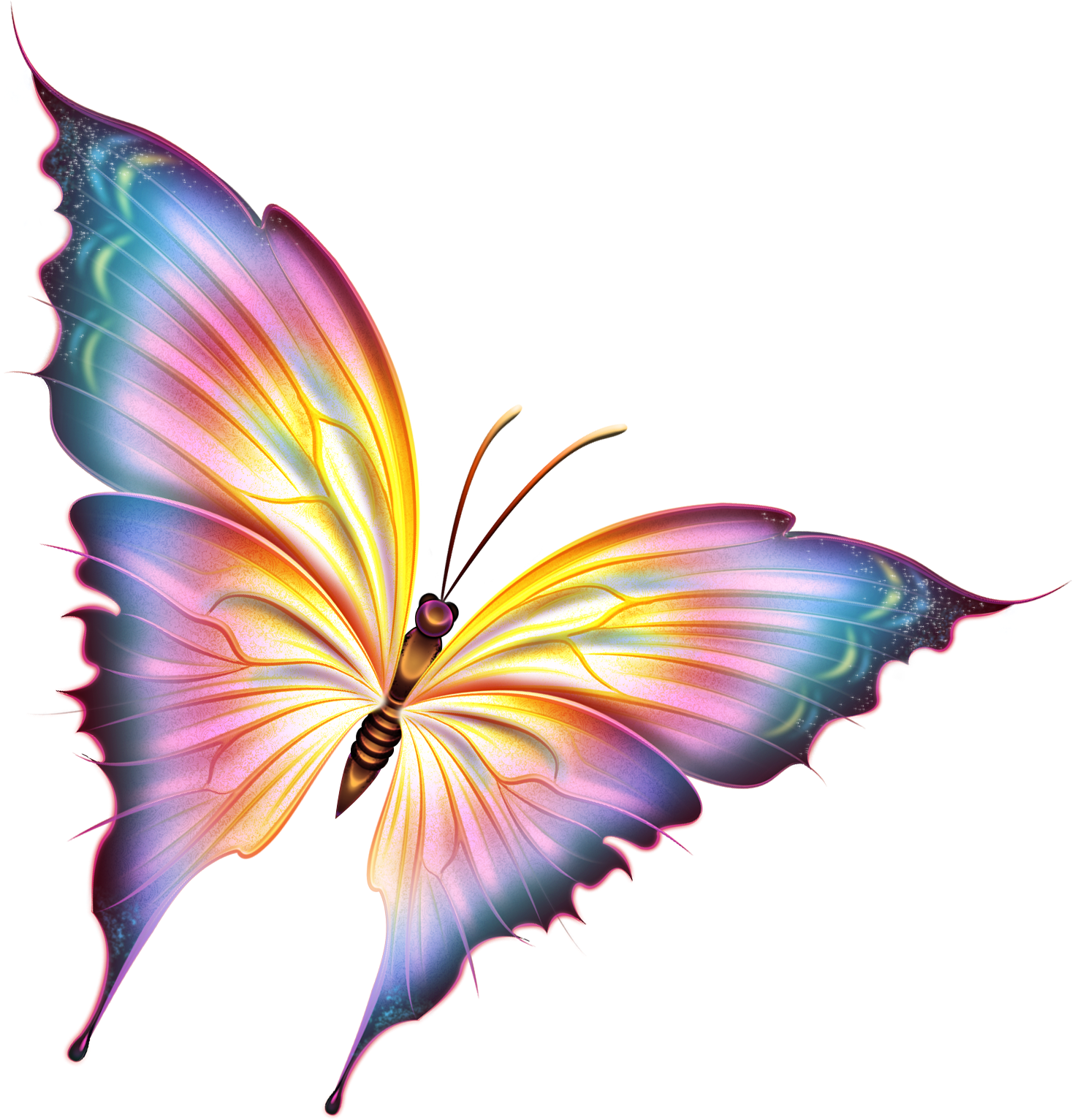 0 A3eb5 7c671e7a Orig - Beautiful Butterfly Png (1524x1592)