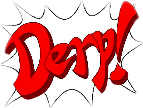 Derp Derpface Derpstickers Derp Face - Phoenix Wright Derp (488x368)