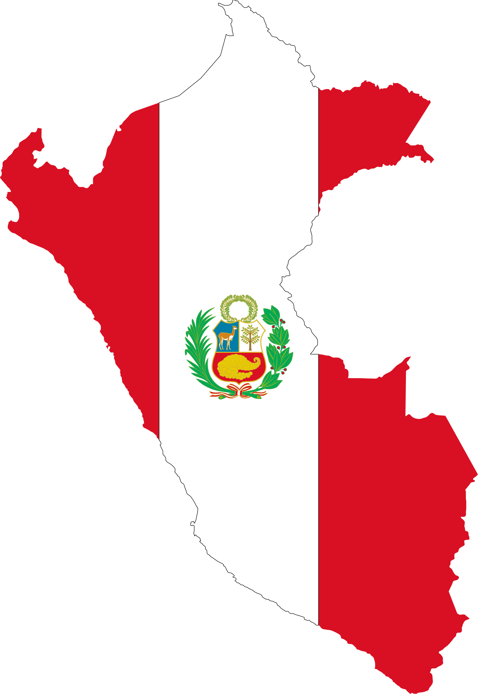 Peru Flag Map - Peru Flag (1652x2400)