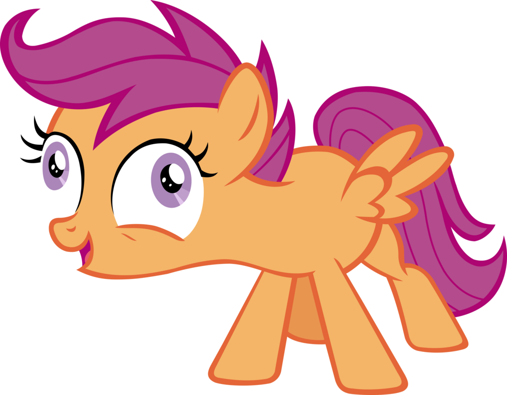 Derpface Scootaloo Vector By Melodiousmarci - Scootaloo (1013x789)