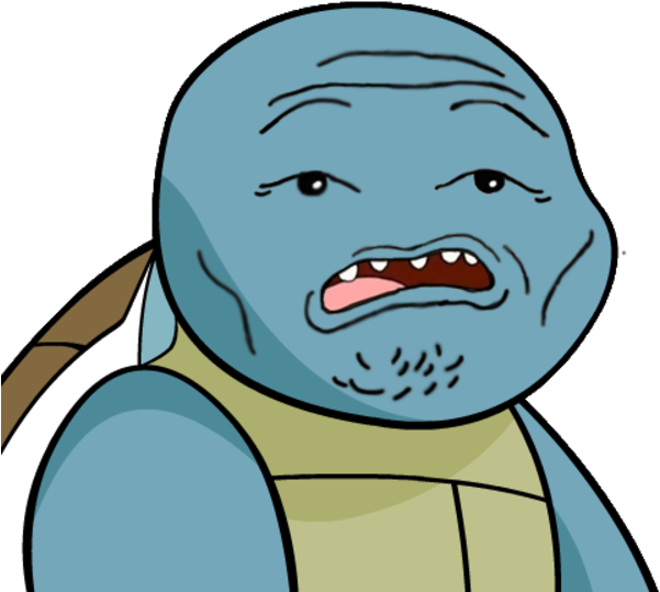 Give Squirtle A Face - Squirtle Funny Face (600x600)