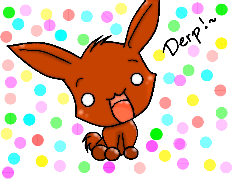 Derp Face Evee X3 By Mandaangel96 - Eevee (800x600)