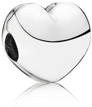 Steady Heart Silver Fixed Clip - Pandora 791279 Steady Heart Clip (400x400)