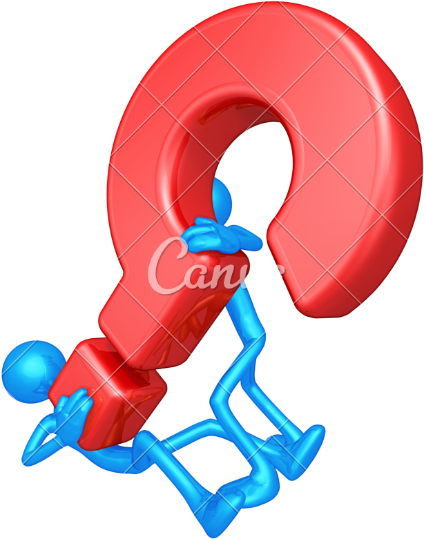 Two Stick Men Carrying Question Mark - Avoid Silly Mistakes In Mathematics [book] (800x800)