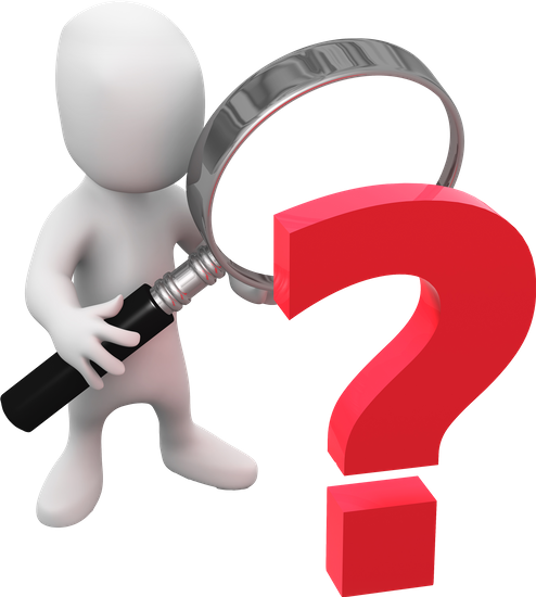 3d Little Man Looks At The Question - Dibujos De Pregunta (494x550)