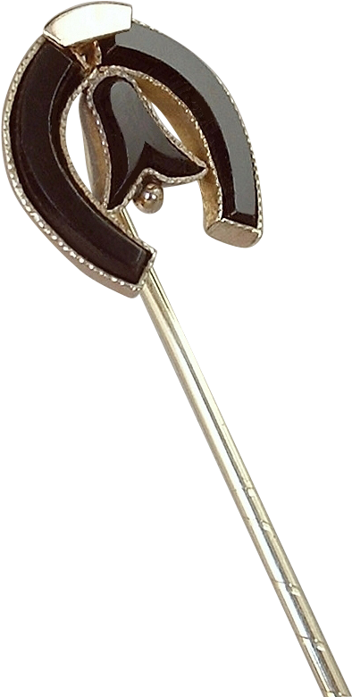 Antique Victorian Mourning Brooch Stickpin Whitby Jet - Headphones (779x779)