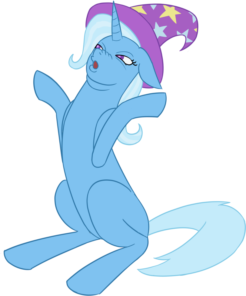 Countlessponys, Clothes, Derp, Double Chin, Hat, Pony, - Trixie (842x1024)