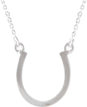 Fine Silver Necklace With A Horseshoe - Horseshoe (400x400)