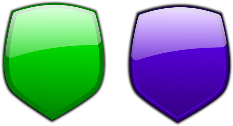 Protection, Armor, Badge, Glossy, Green - Green Badge Png (800x436)