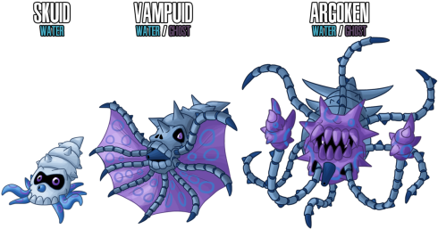 Number Three - - Pokemon Ghost Fakemon (500x261)