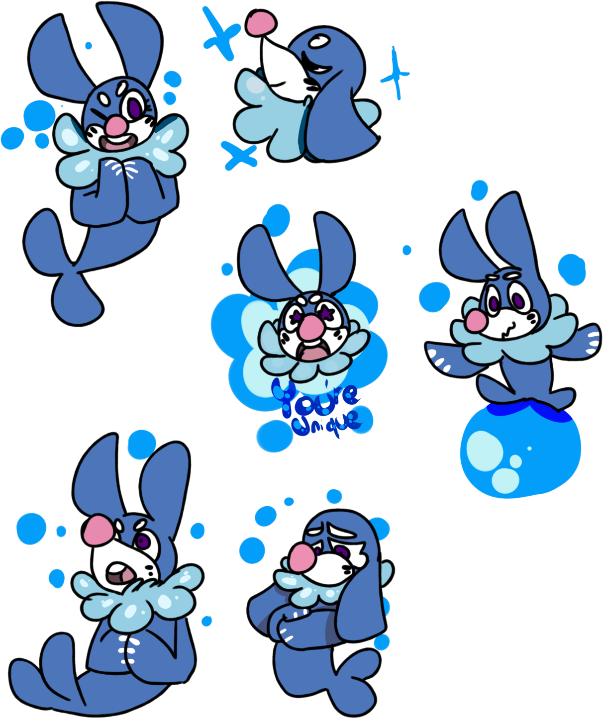 Popplio Redbubble Pokemon Sun And Moon Water Type Starter - Digital Art (1280x1472)