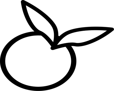 Coloring Trend Thumbnail Size Watermelon Clip Art Orange - Black And White Images Of Orange (400x322)